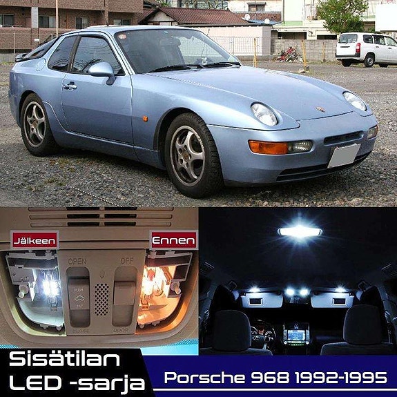 Porsche 968 Sisätilan LED -muutossarja – 6 kpl – Plug & Play