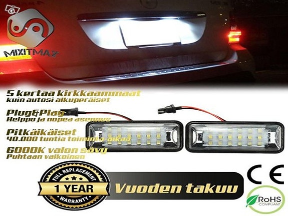 SUBARU LED rekisterikilven valot 6000K IP67 (2kpl)