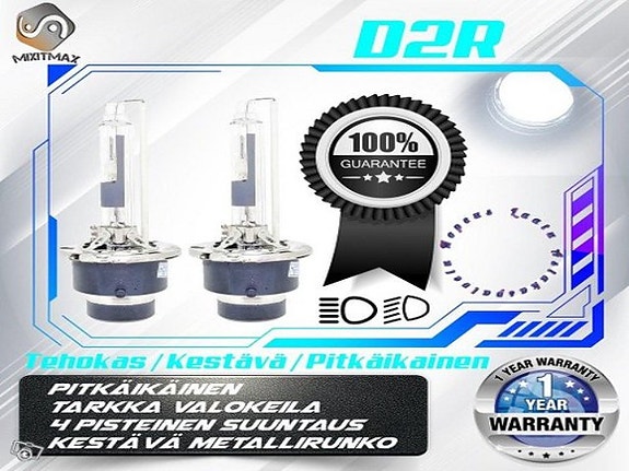 D2R Xenon polttimot (2kpl sarja) 4000lm KIRKKAAT ; Metallikanta