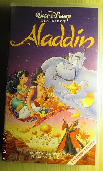 Aladin Disney Klassikko Lasten VHS-elokuva