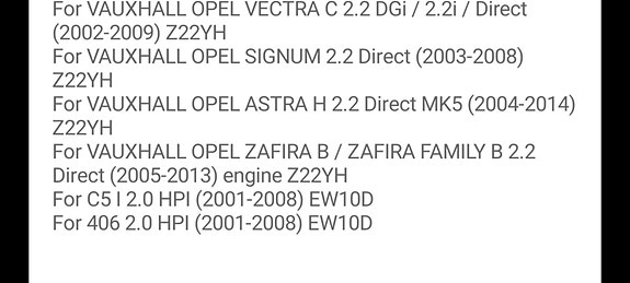 Korkeapainepumppu  Opel 2.2 direct z22yh