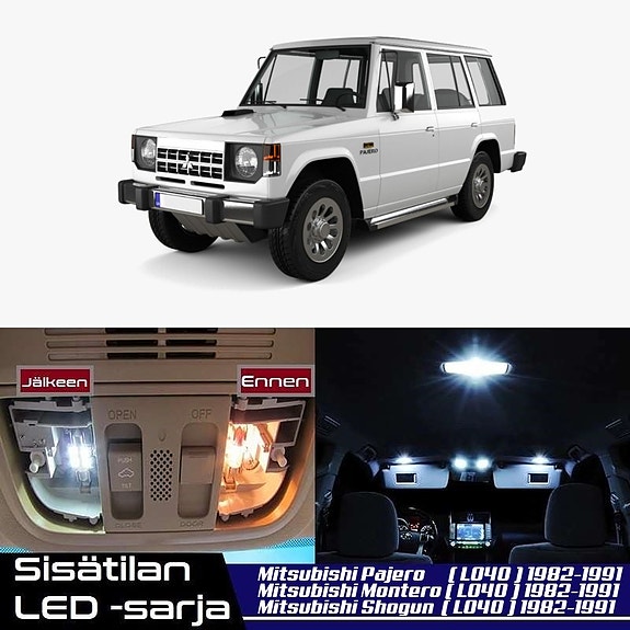 Mitsubishi Pajero (MK1) Sisätilan LED -muutossarja – 5 kpl – Plug & Play