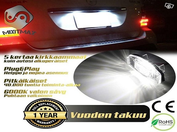 HONDA LED rekisterikilven valot 6000K IP67 (2kpl)