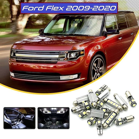 Ford Flex Sisätilan LED -muutossarja – 15 kpl – Plug & Play