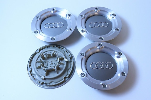 Audi 146mm Vannekeskiöt ; Harmaat (6 reikäiset)