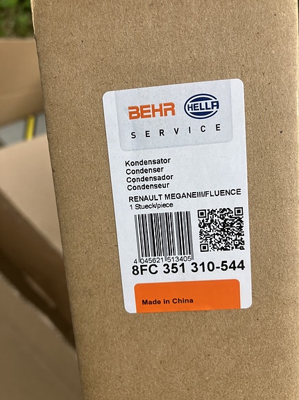 Renault Megane/Scenic III AC-Lauhdutin 1/11-15