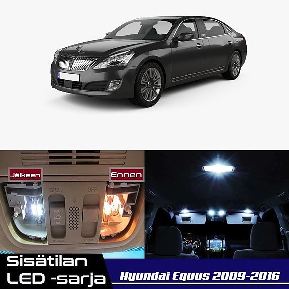 Hyundai Equus (VI) Sisätilan LED -muutossarja – 8 kpl – Plug & Play