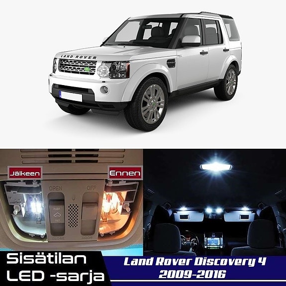 Land Rover Discovery 4 Sisätilan LED -muutossarja – 22 kpl – Plug & Play