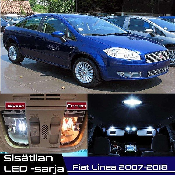 Fiat Linea (323) Sisätilan LED -muutossarja – 10 kpl – Plug & Play