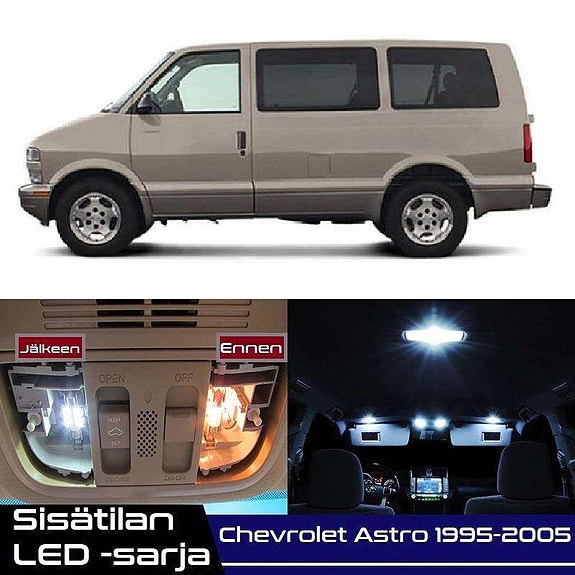 Chevrolet Astro Sisätilan LED -muutossarja – 11 kpl – Plug & Play