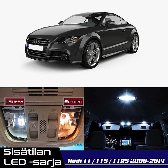 Audi TT (8J) Sisätilan LED -muutossarja – 10 kpl – Plug & Play