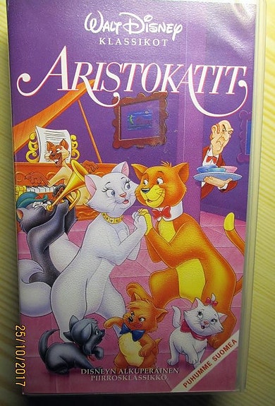 Aristokatit lasten Disney VHS-elokuva