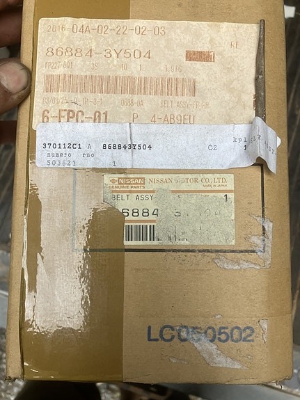 Nissan Maxima A33 Etu Oikea Turvavyö 00-06