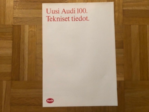 Esite Audi 100 C4 tekniset tiedot 1991 VAG