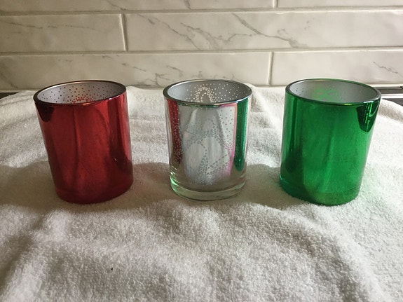 Partylite somiste vihreä, punainen ja hopea 2 pkt UUDET
