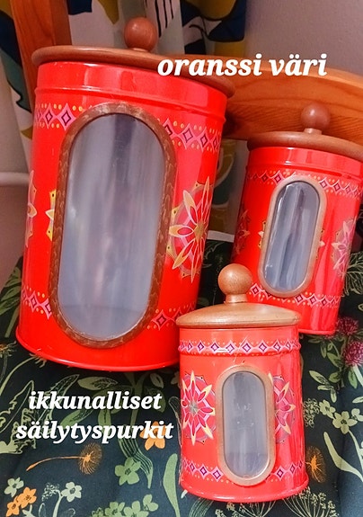 Oranssit Retro purkit