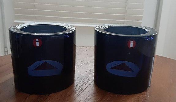 Iittala Kivi -tuikku, mustikansininen