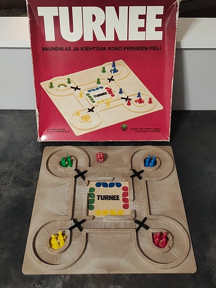 Turnee lautapeli (Nelostuote, vintage)