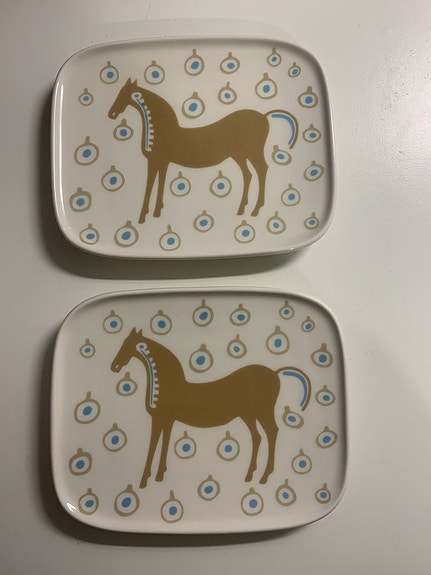 Marimekko Musta tamma oiva lautanen 1kpl