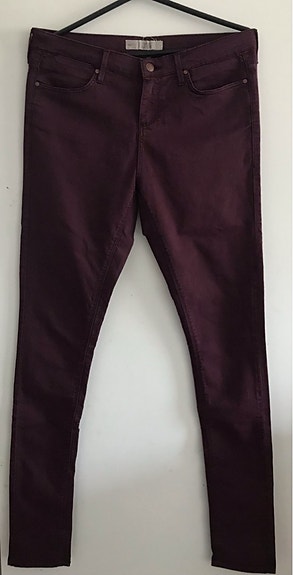 TOPSHOP MOTO viininpunaiset farkut W32L34