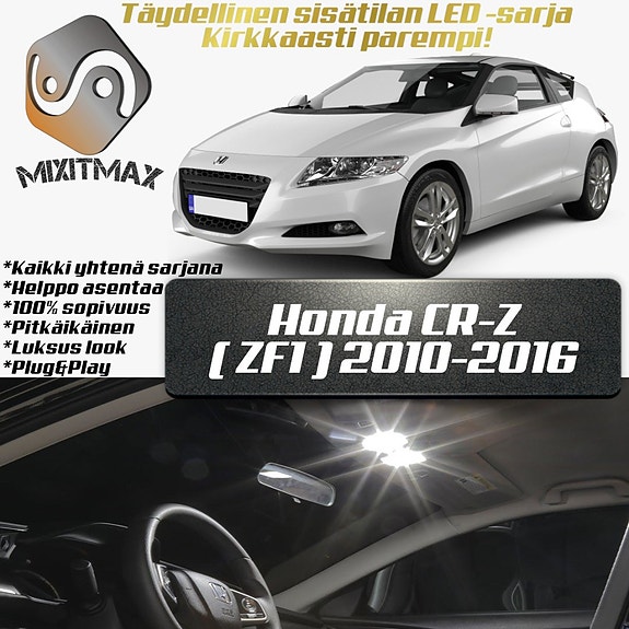 Honda CR-Z (ZF1) Sisätilan LED -muutossarja – 12 kpl – Plug & Play