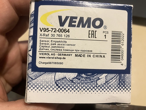 Volvo Parkkitutkan Anturi 99-