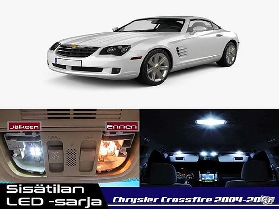 Chrysler Crossfire Sisätilan LED -muutossarja – 6 kpl – Plug & Play