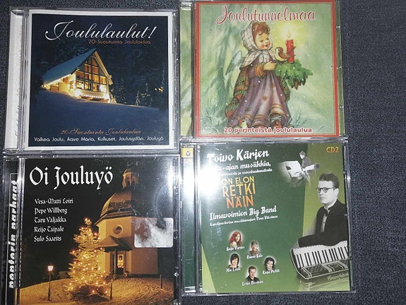 TOIVO KÄRKI sota-ajan musiikkia ja JOULUMUSIIKKIA, CD, 4 kpl=9 e