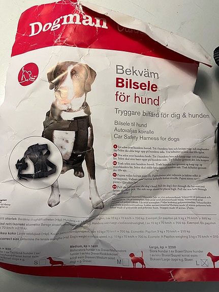 Dogman turvavyö autoon koiralle