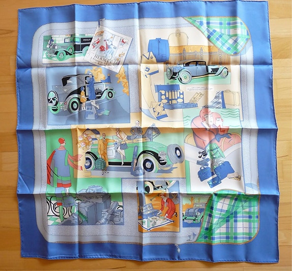 UUSI harvinainen Hermes - huivi,Rare Hermes Scarf 90 cm, NEW and unused, 1996