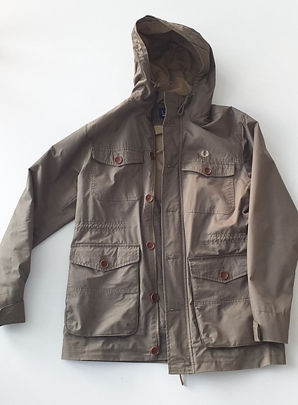 Fred Perry vihreä army parkatakki - Koko: S