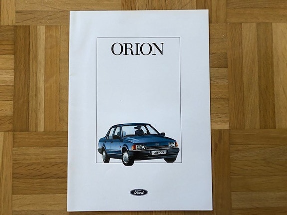 Esite Ford Orion vuodelta 1988