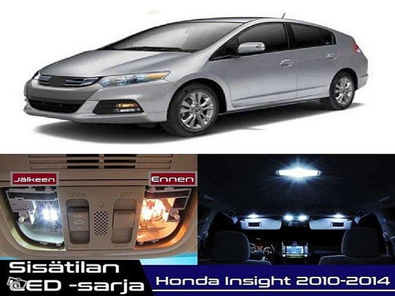 Honda Insight (G2) Sisätilan LED -muutossarja – 7 kpl – Plug & Play