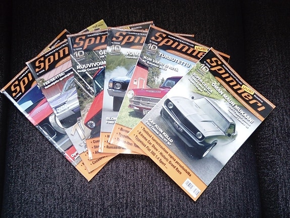 Spinneri Magazine lehdet vuosilta 2008,2009 ja 2012