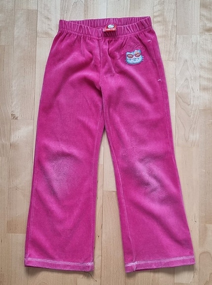 Hellou Kitty velour housut koko 110-116cm