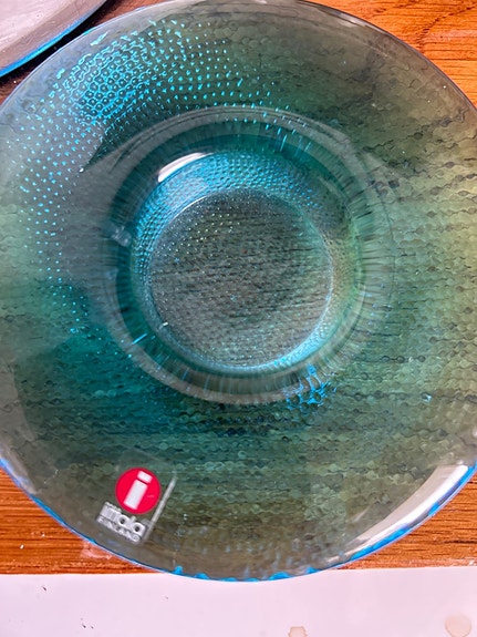 Iittala Nappi kynttilänjalka vaaleansininen