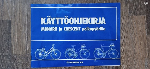 Monark/Crescent käyttöohjekirja/ huolto-opas,