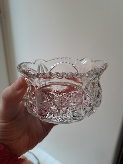 Lasikulho, halk. 11 cm Riihimäen lasi