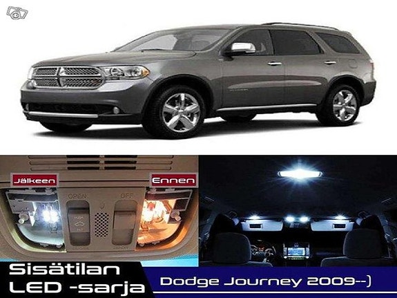 Dodge Journey Sisätilan LED -muutossarja – 13 kpl – Plug & Play