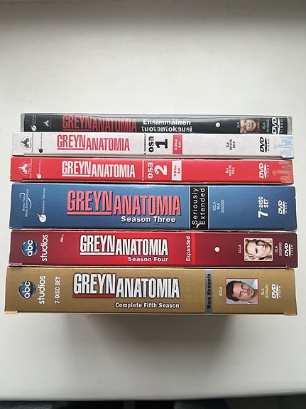 Greyn anatomia tuotantokaudet 1-5