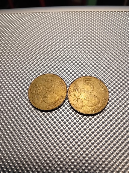5 markan kolikot