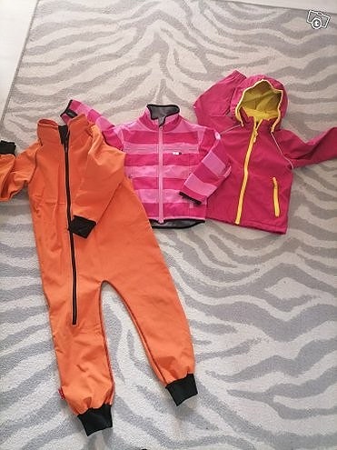 välikausi IELM softshell haalari+ 2kpl softshell takkeja 110