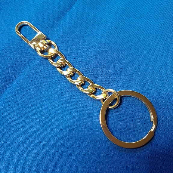 Avainrengas / laukkuketju 11 cm väri kulta