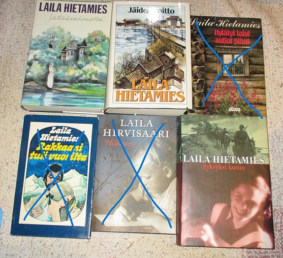 Laila Hietamies / Hirvisaari kirjoja