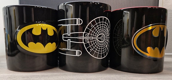 500ml kahvikuppeja, Batman, Star Trek