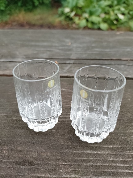 Iittala Vellamo snapsilasit Valto Kokko 2 kpl.