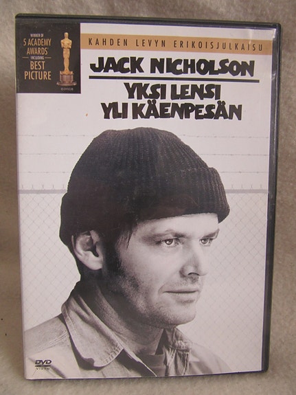 Yksi lensi yli käenpesän tupla dvd