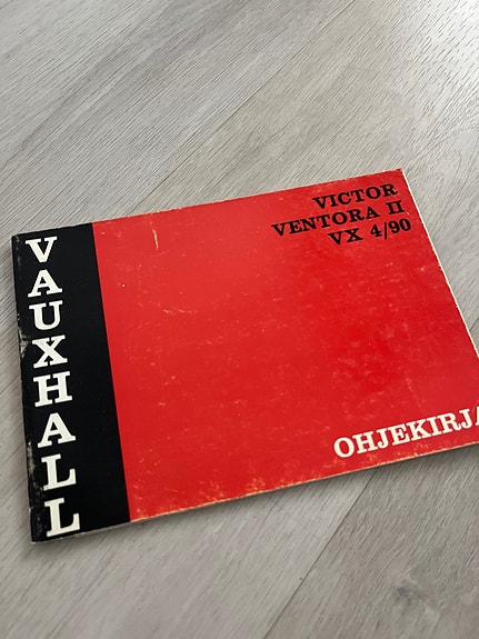 Vauxhall Victor Ventoria II ohjekirja -72