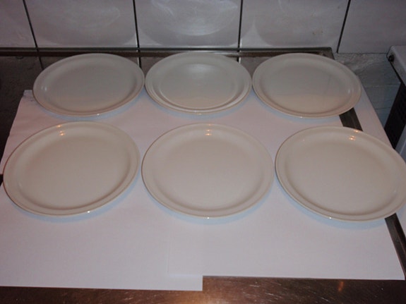 Vanha Arabia matala lautanen 6 kappaletta