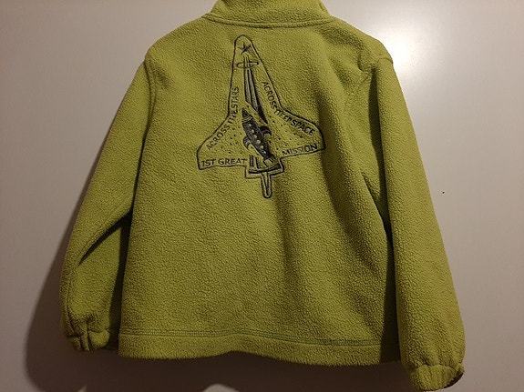 Poikien fleece-takki koko 110 vihreä
